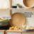 Spun Bamboo Round Serving Tray, Sage, 13.75 Inches