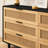 Annslee 59.06" 6-Drawers Rattan Dresser Rattan Bedroom Furniture Rattan Storage Rattan Chest-1885409869