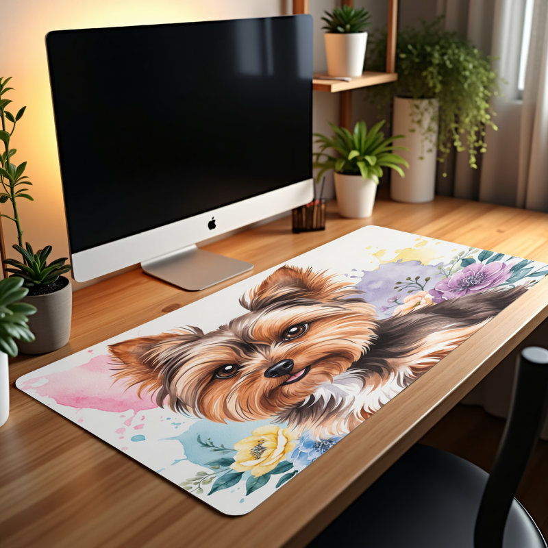 Polyester Desk Pad, 14.4x12.1
