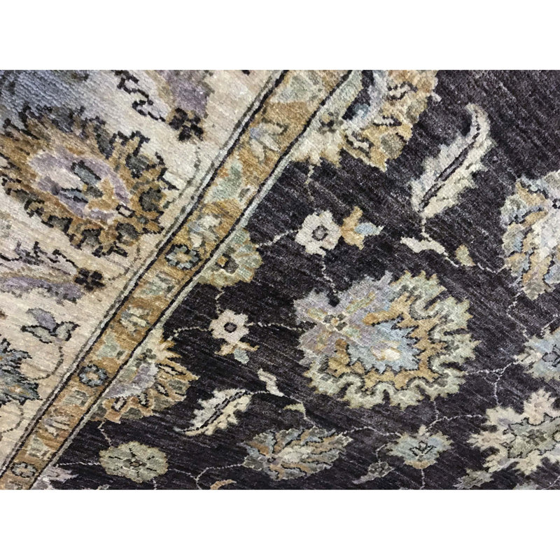 Ziegler Wool Oriental Area Rug in Brown/Beige/Green