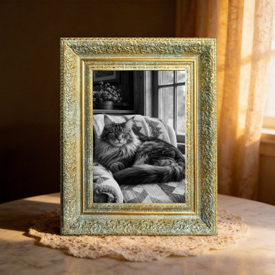 Cadre photo 8 "x 10" doré antique pour famille 1pc