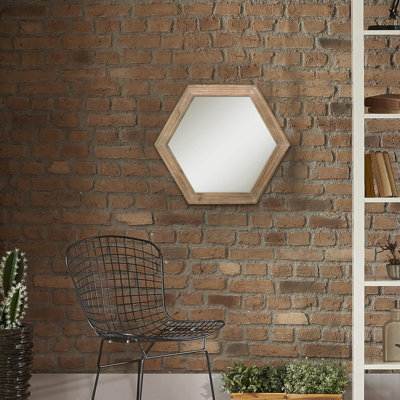 Miroir mural hexagonal 24 po Stonebriar
