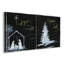 «Joy to the world», ensemble de 2 reproductions d'art sur toile tendue-752790060