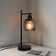 Vintage Nachttischlampe E27 - Schwarz industrial Tischleuchte - ohne Birne