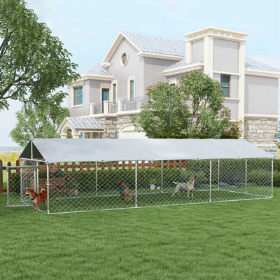 Galvanized Steel Yard Kennel With Door