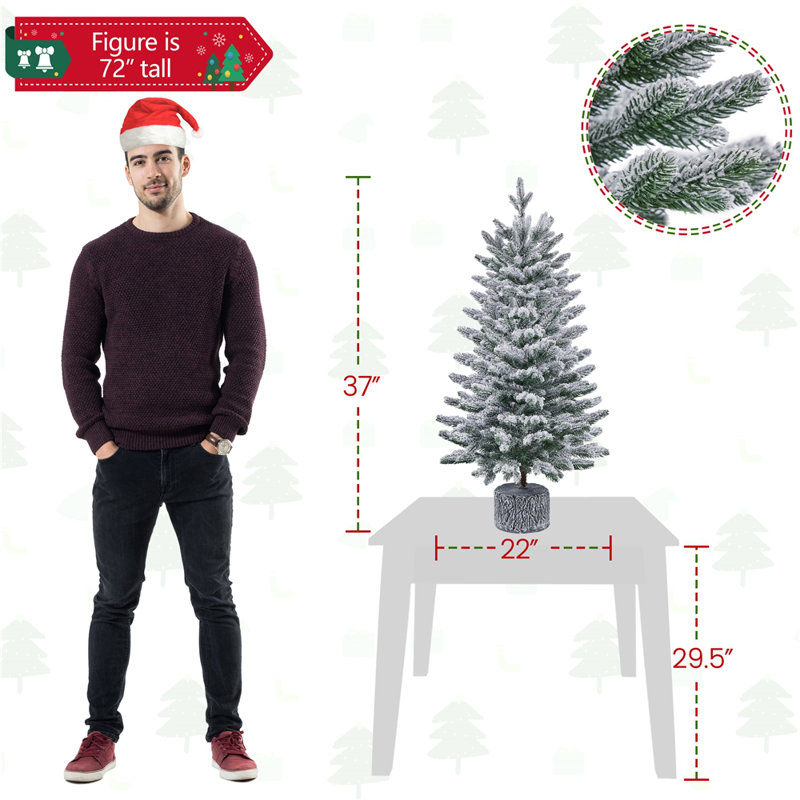 Arbre de Noël de table, 3'
