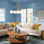 Spoffo 6-Light Contemporary Gold Ceiling Light Frosted Glass Globe Bubble Chandelier