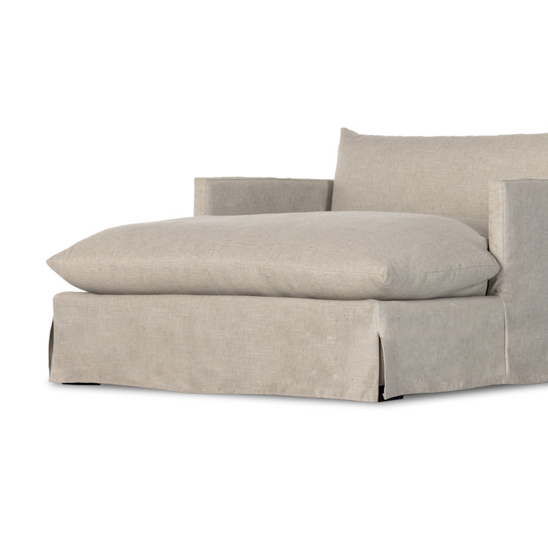 Janette Slipcovered Chaise Lounge