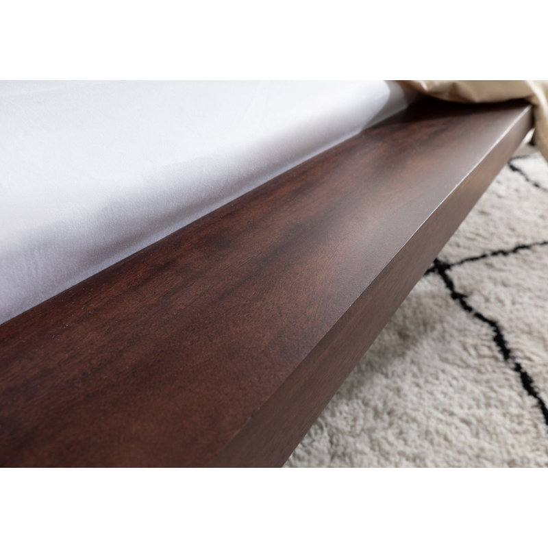 Bueno Solid Wood Bed, 160 x 200cm, Grey