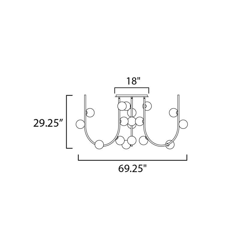 Contour MTO 18 - Light Flush Mount, Taupe