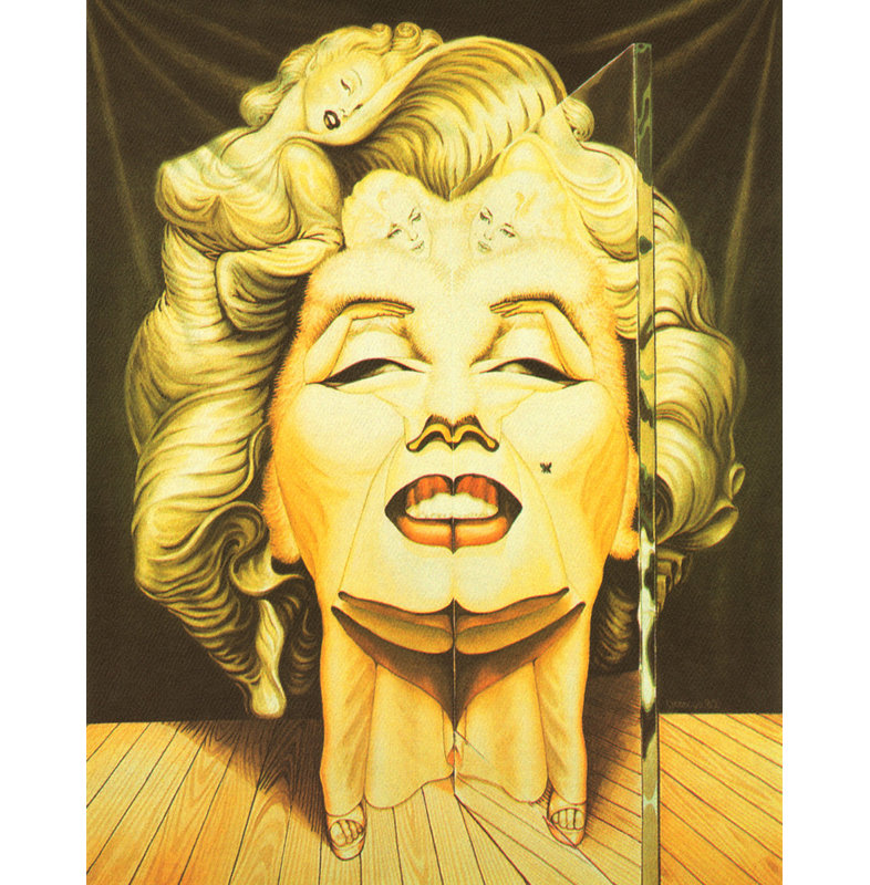 Marilyn in the Mirror, 18" H x 14" W