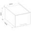 Laundreezy Overhead cabinet, 1 door – 50 x 38 cm-734855991