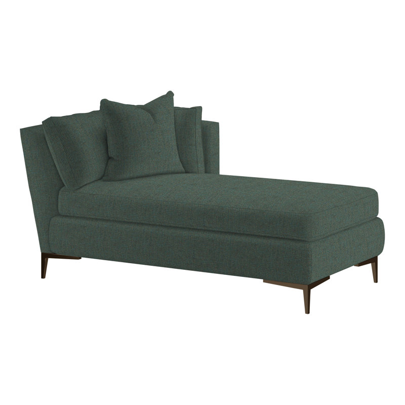 Aiden Chaise Lounge, Antique Bronze, Right Hand Facing, Hanover Twilight (Performance fabric) 1354-94
