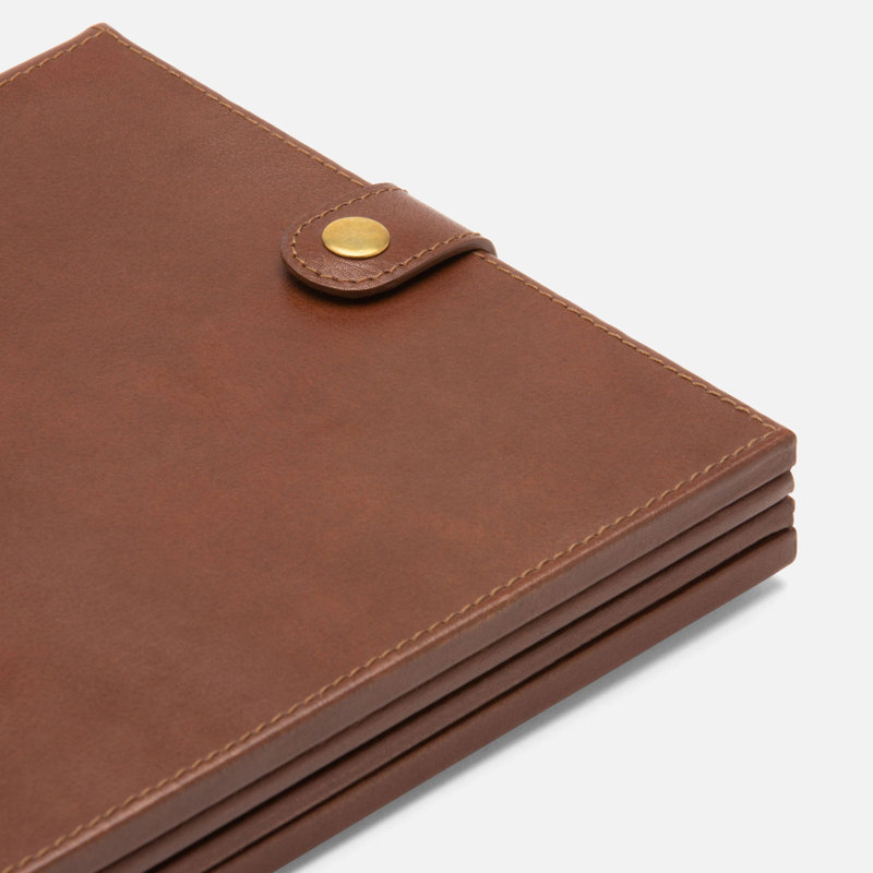 Muir, Tobacco, Double Frame, 5"X7", Full Grain Leather, Tobacco