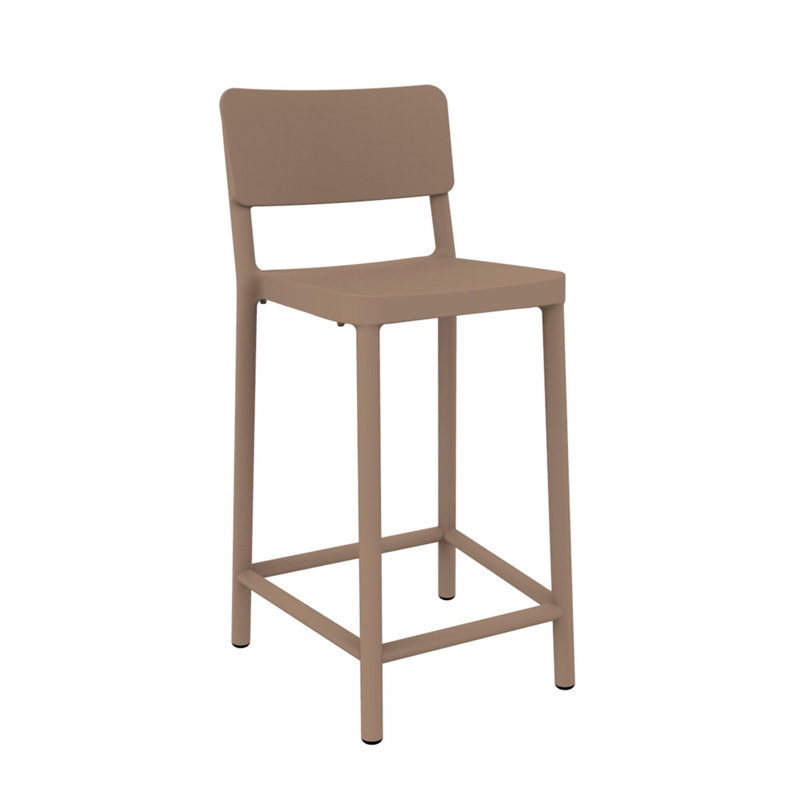 Lisboa Outdoor Stool, Sand, 26.38"