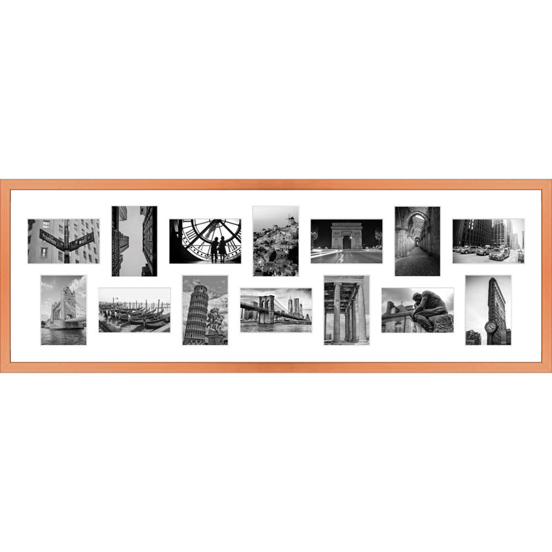 Lachyna Wood Picture Frame with Mat, Copper