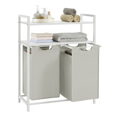 Bamboo Laundry Sorter with Handles