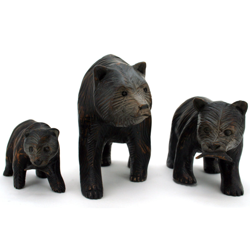 Cudney Animals Figurines & Sculptures, Black 
