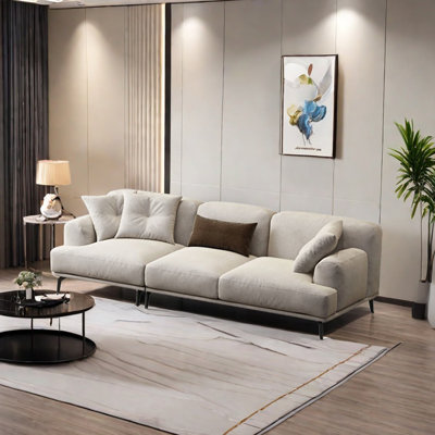 Simple modern cotton and linen sofa