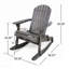 Chaise berçante d'extérieur Adirondack