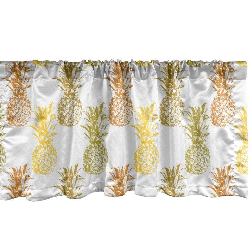 Ensemble de 2 cantonnières tropicales Ambesonne, L 54 po x L 12 po