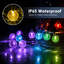 Décorations lumineuses solaires d'extérieur Cottone 256 po avec 8 modes, guirlande lumineuse DEL intégrée à 30 ampoules globe pour les fêtes de fin d'année-901509829