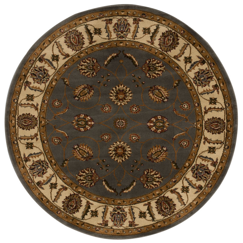 Campden Floral Indoor Rug, Round 5'3"