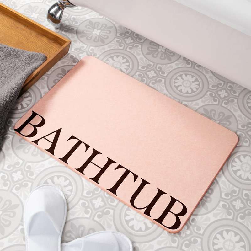 Non-Slip Shower Mat, Pink
