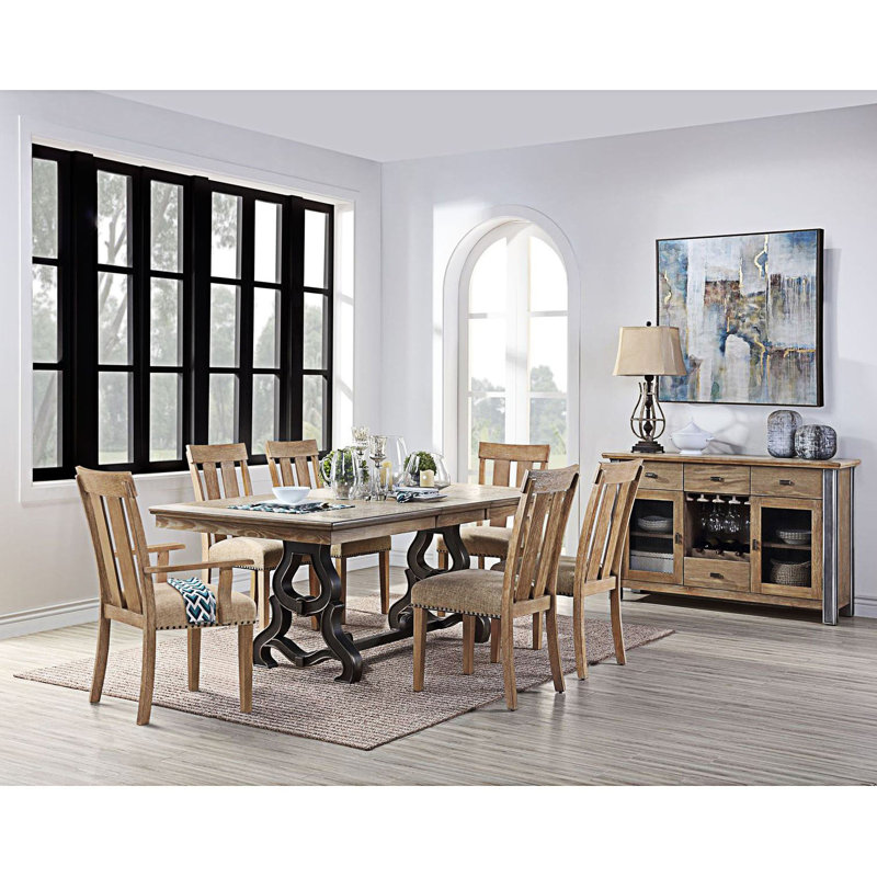 Rectangular Trestle Table, Dining Table