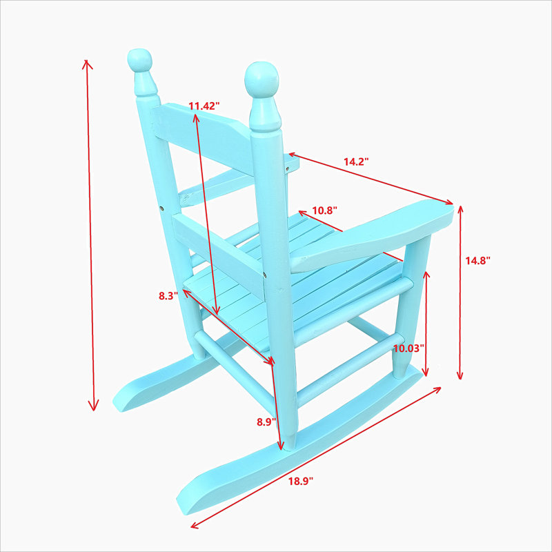 Chaise berçante intérieure ou extérieure, Bleu