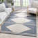 Well Woven Harlow Briar Tribal Geometric Abstract Light Blue Looped Pile Rug