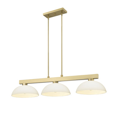 Caine 3 - Light Steel Dimmable Linear Chandelier