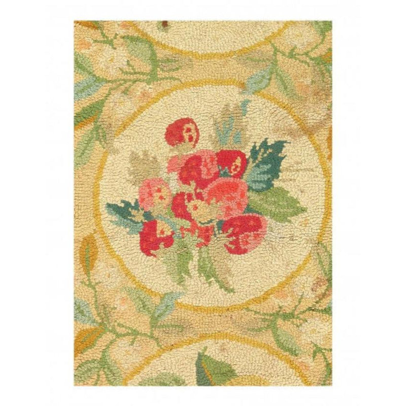Moyrin Wool Oriental Area Rug in Beige