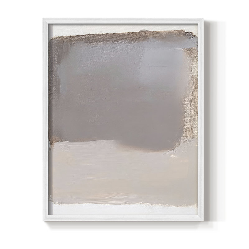 "ABSTRACT Series DCCXV" par J Paul, Blanc / Blanc, H 11 po x l 9 po