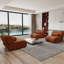 Chenille moderne pour 3 personnes - Assise profonde et dossier relaxant pour le salon 3 salons, tranquillité apaisante