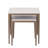 Set Of 2 Iron Nesting Tables With Porcelain Tops