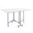 Voegele 96.3cm x 59cm Foldable Sewing Table with Wheels