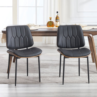 Faux Leather Upholstered Side Chair