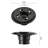 Round Shower Drain Base Flange, 6.5x6.5" ABS, Matte Black