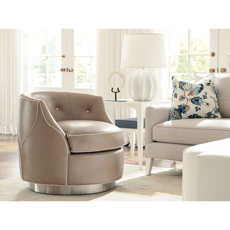 Fauteuil pivotant en cuir Avondale Robertson