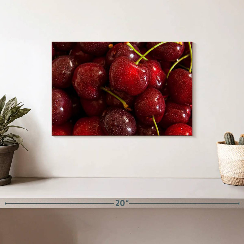 Yarlin Red Cherries, 8" H x 12" W