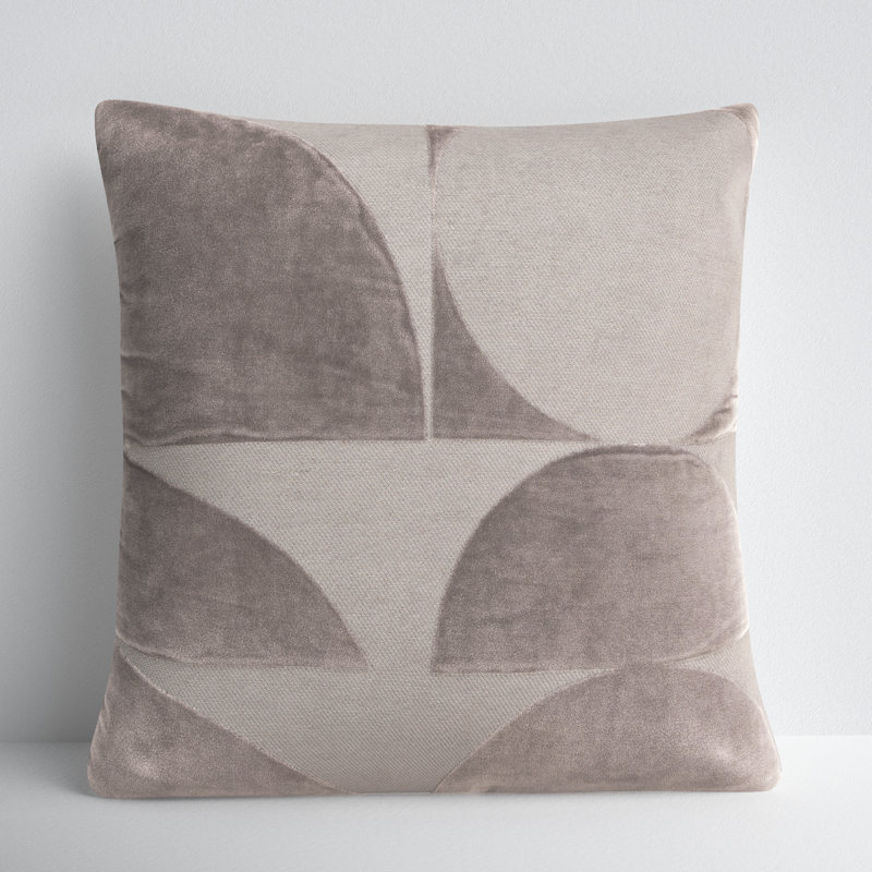 Joshelin 100% Cotton Poly Filled Throw Pillow, Gray