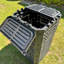 Polyethylene Plastic Outdoor Stationary Composter with Latching Lid