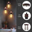 3 - Light Rustic Red Cluster Pendant