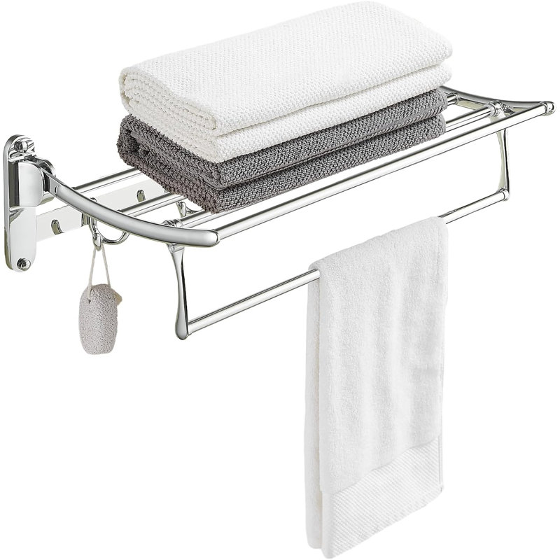 Porte-serviettes mural, Chrome