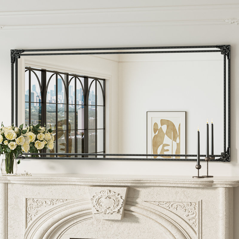 Iron Rectangle Mirror, Antique Black, 152.4cm x 76.2cm