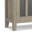 Armoire de rangement transitionnelle en bois massif l 30 po avec portes réglables Artisan-424591607
