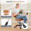 Chaise de coiffeuse en cuir sans accoudoirs pivotante (ensemble de 2)-431202140