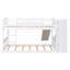 Lit plateforme superposé pour chambre d'enfant et soirée pyjama Lit simple en bois massif avec tiroirs et glissade