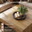 39" Square Large Wooden Coffee Table With Underside Curves Design